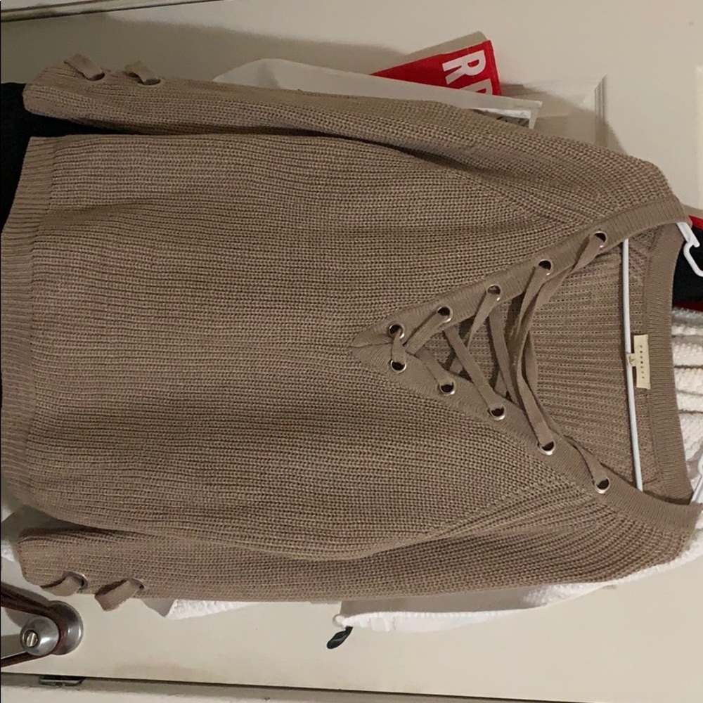 Light brown sweater!